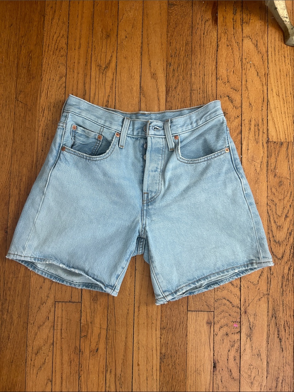 Levi's Light Blue Jean Shorts